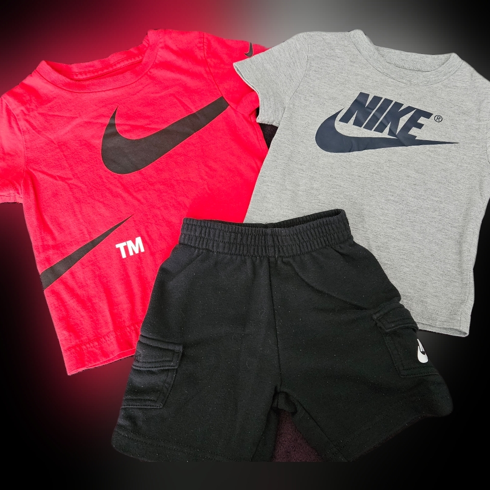 TWO (2) Nike Shirts and A pair of Nike Shorts